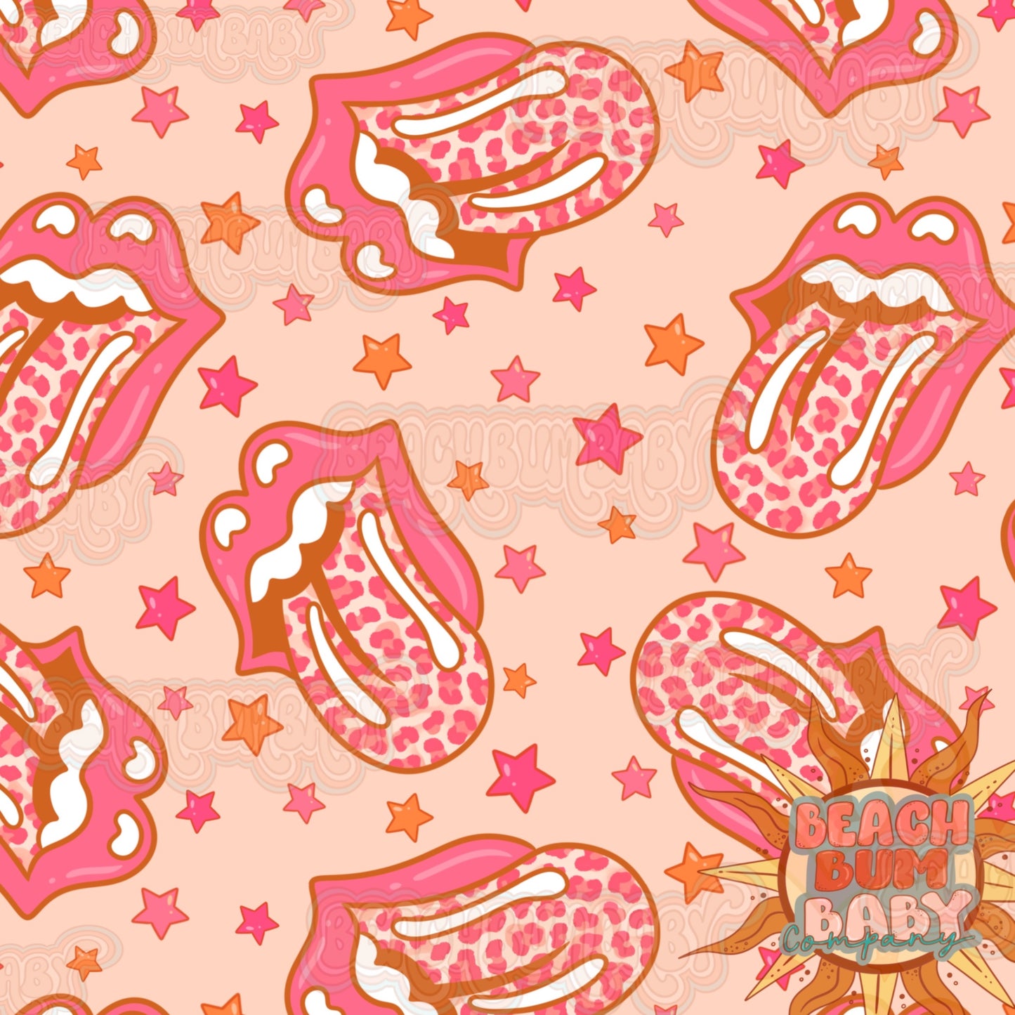 Pink cheetah tongues