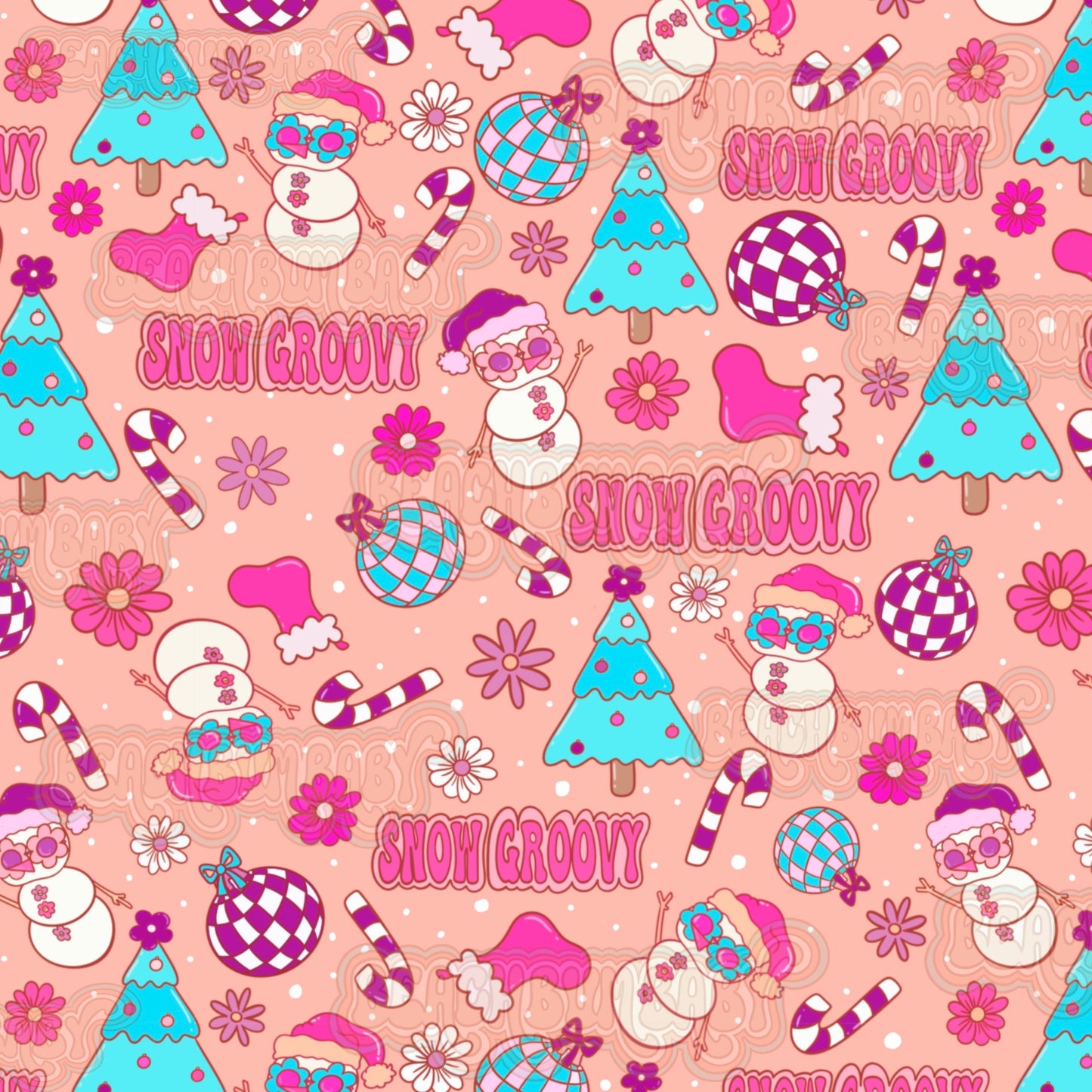 Snow groovy pink