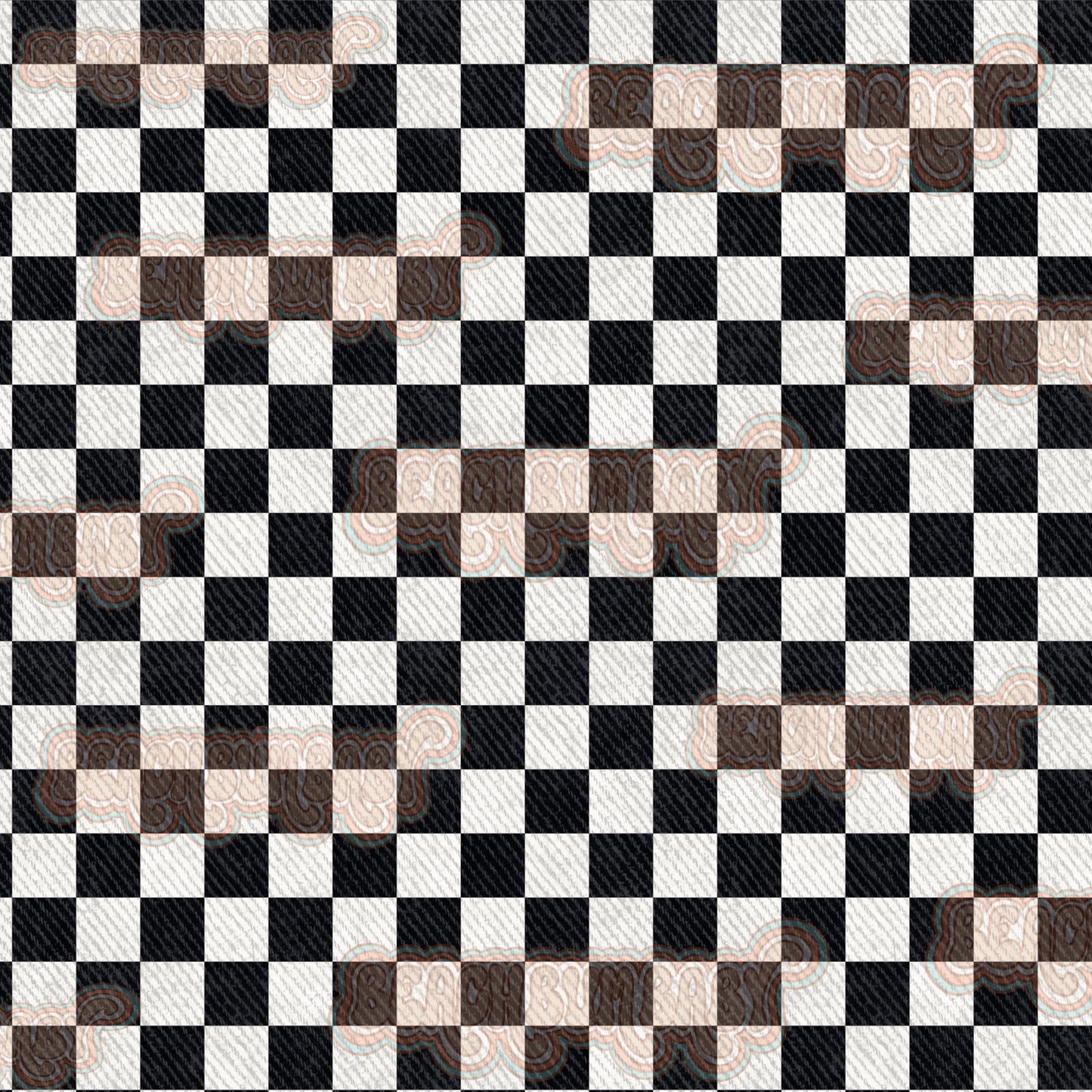 Denim checkered coord
