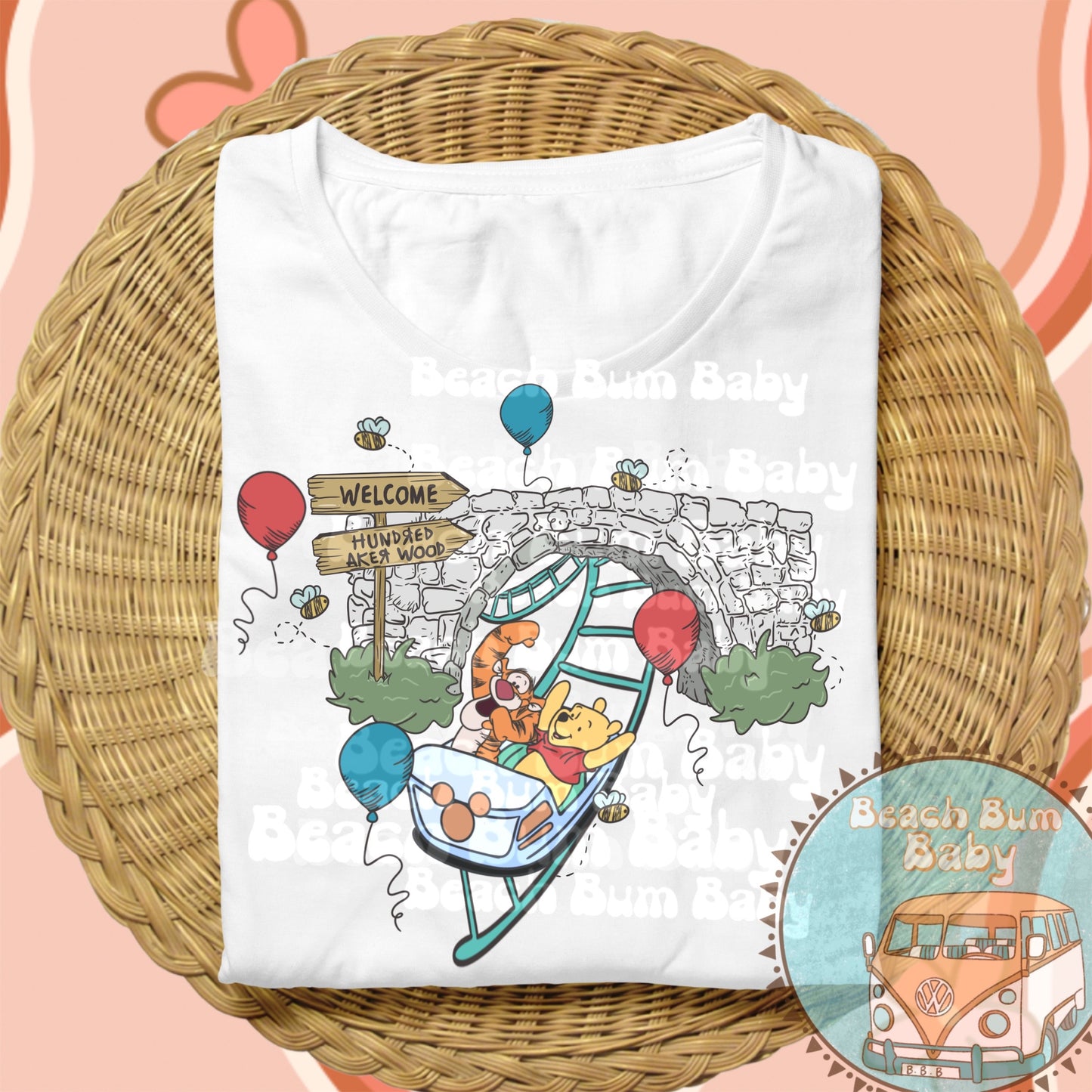 Pooh & friends roller coaster PNG