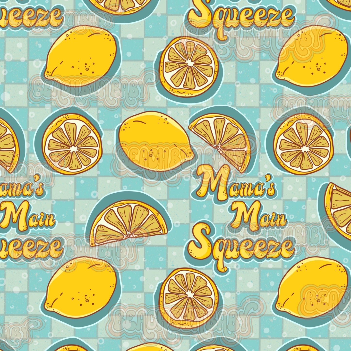 4/19 RESTOCK Mamas main squeeze blue checkered