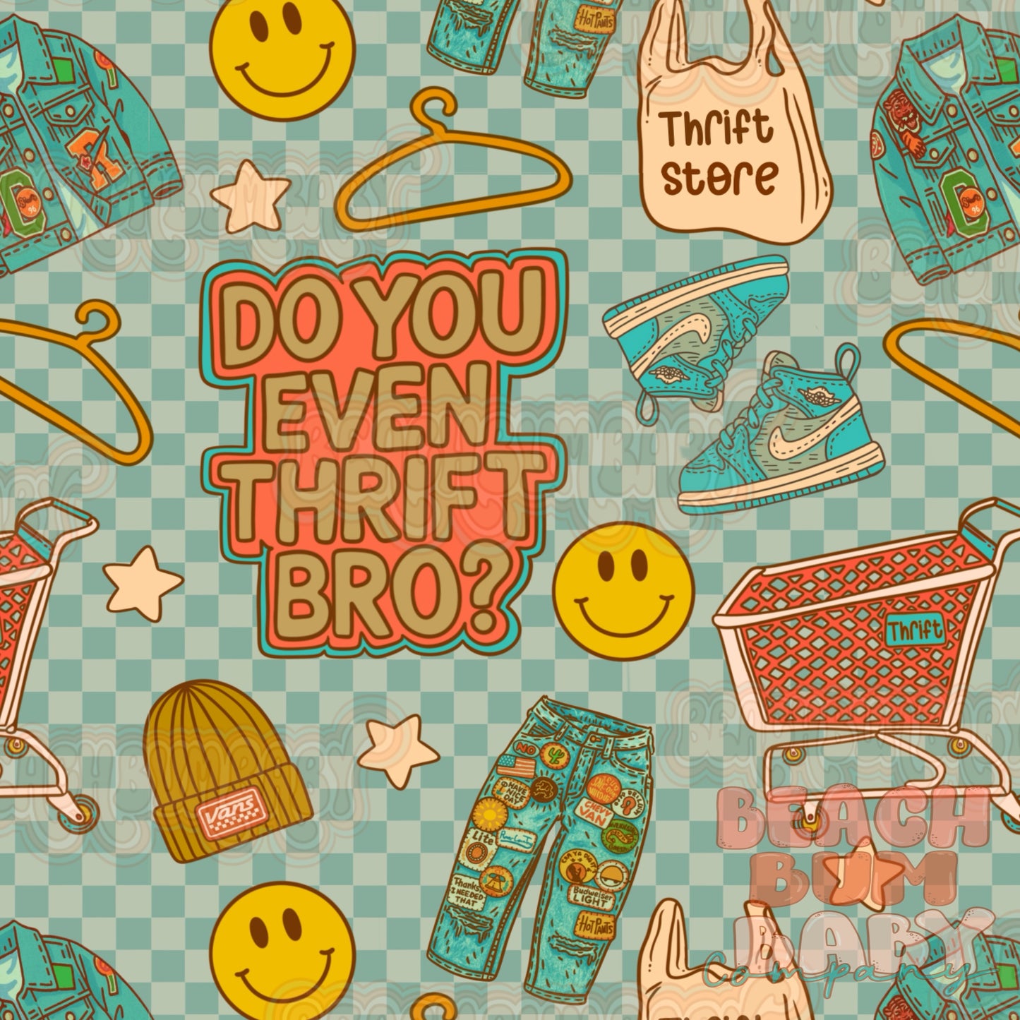 Do you even thrift bro checkered