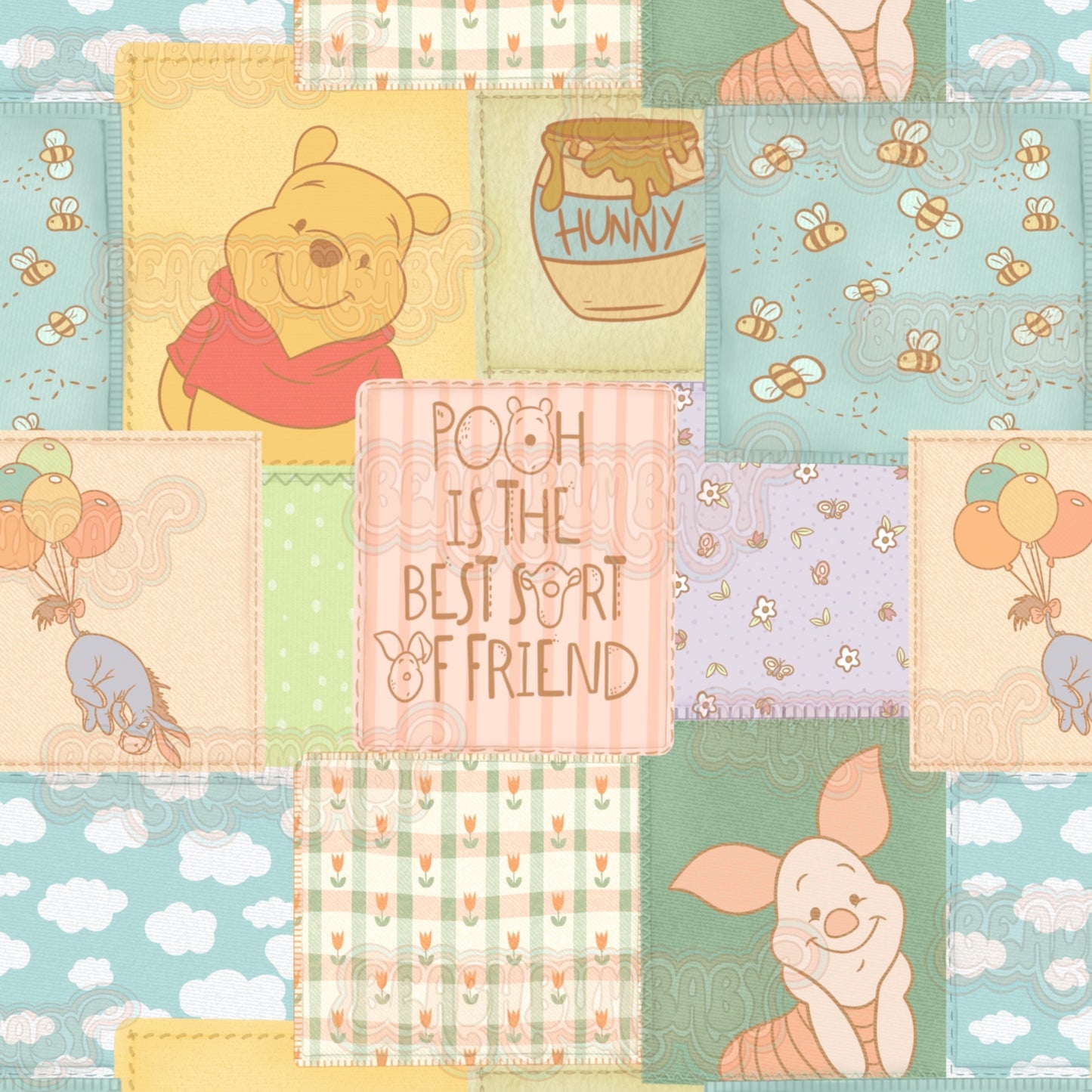 Hunny bear patchwork