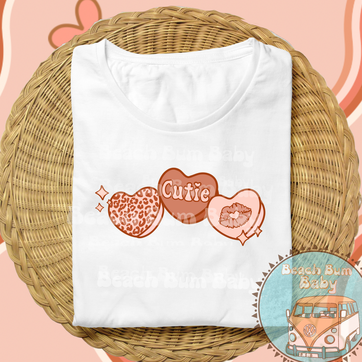 Cutie hearts PNG brown