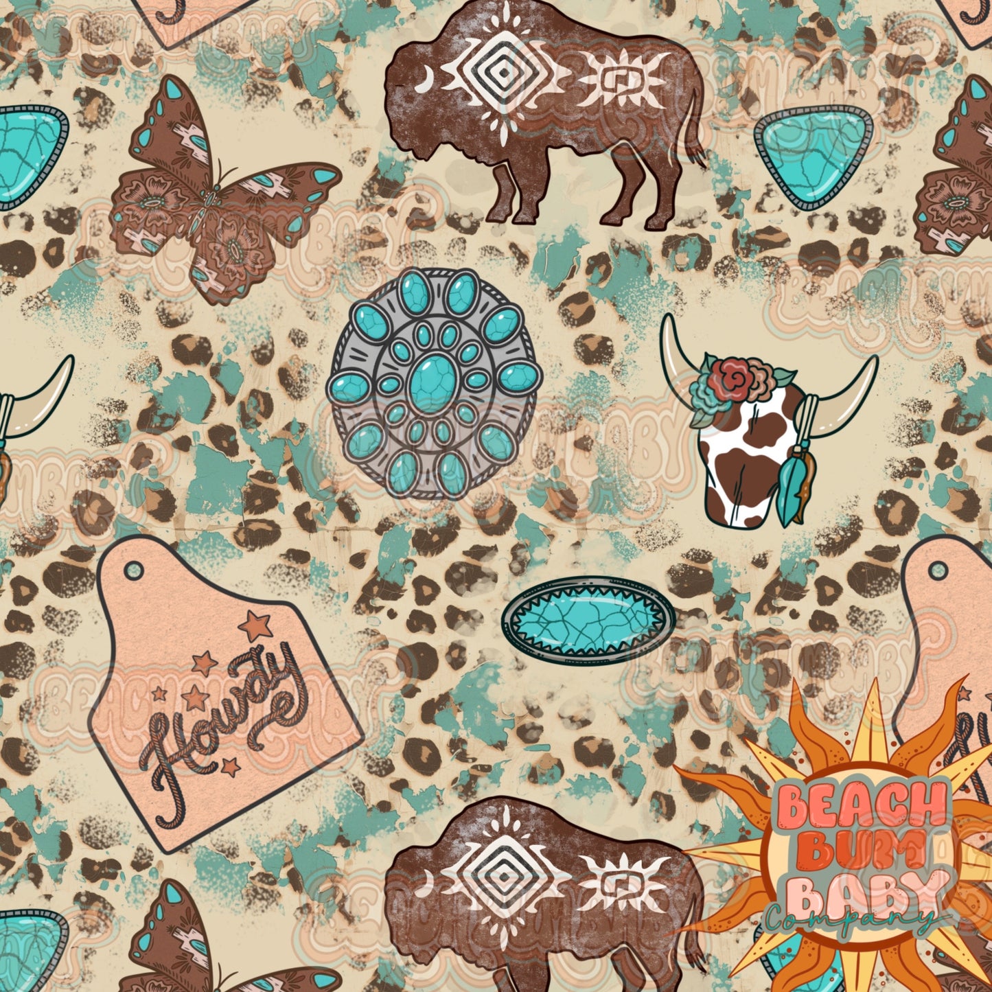Distressed cheetah western vibes