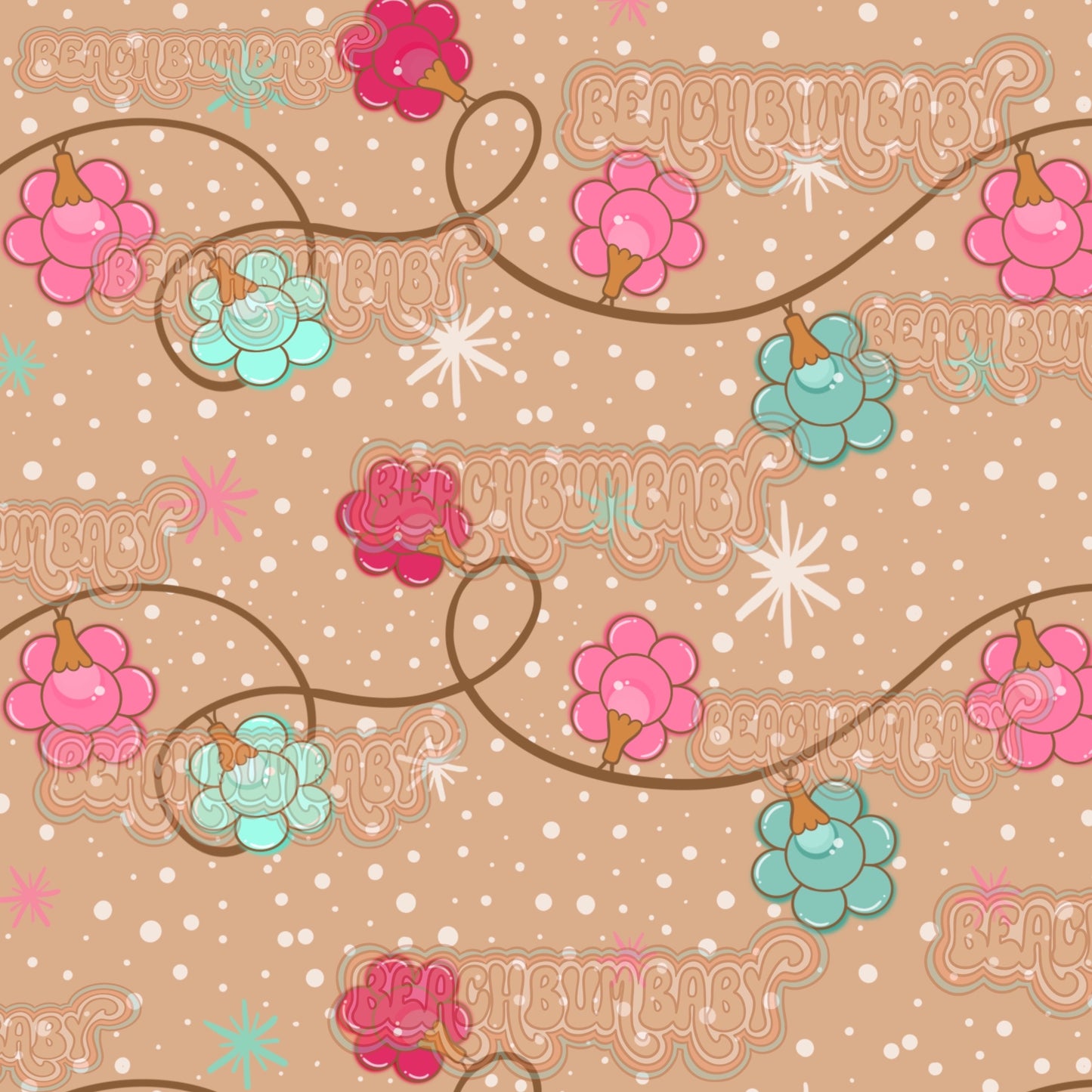 Groovy Christmas lights pink