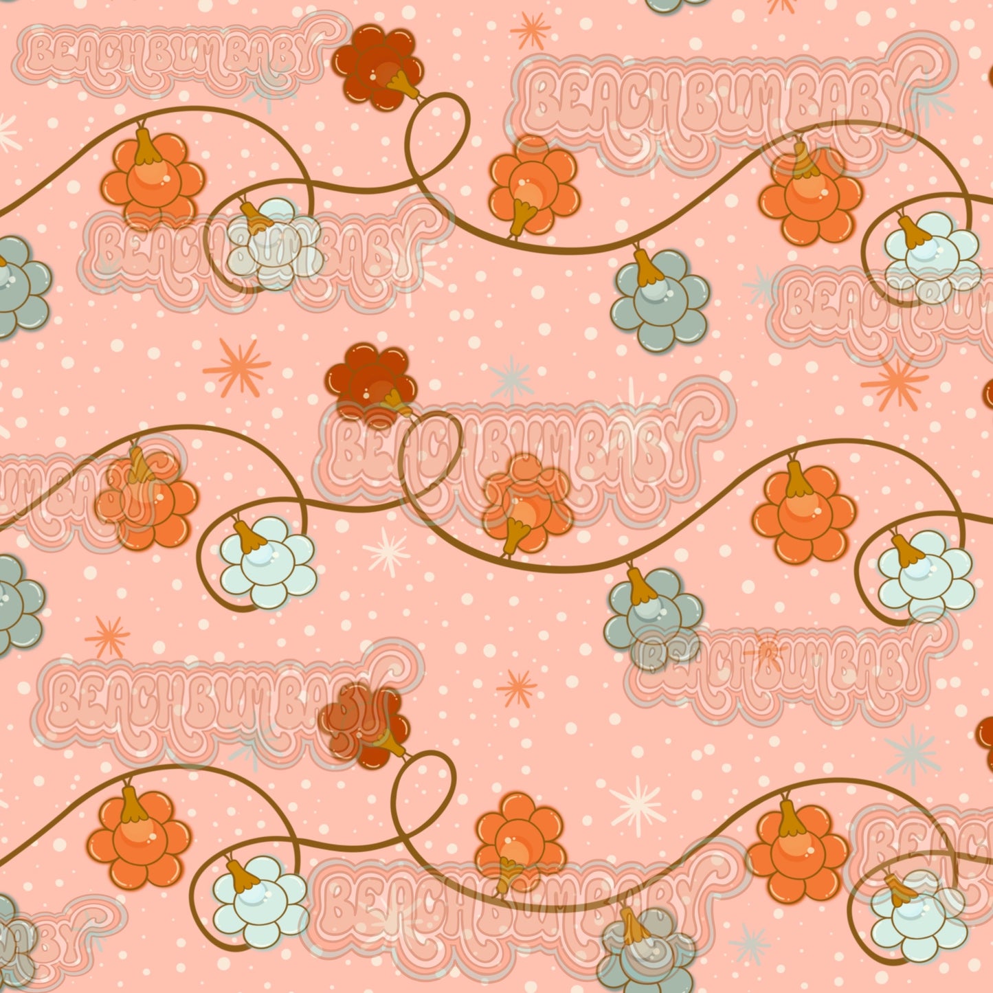 Groovy Christmas lights orange