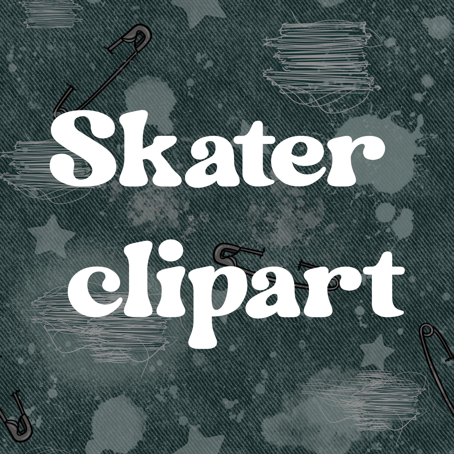 SKATER CLIPART BUNDLE
