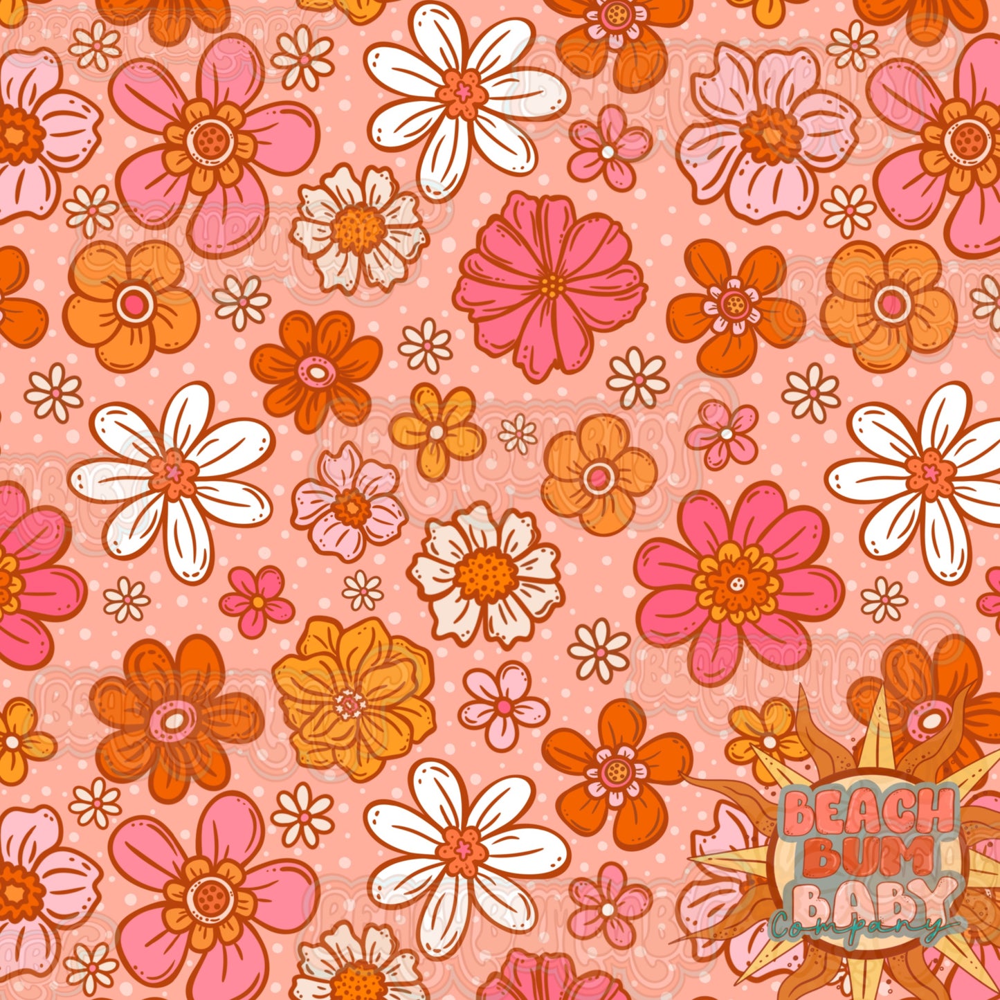 Groovy & spooky floral