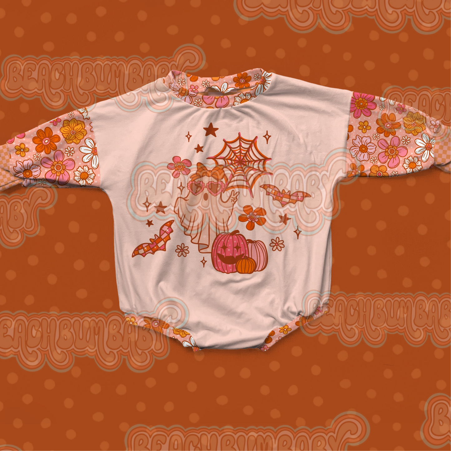 Groovy & spooky ghost png