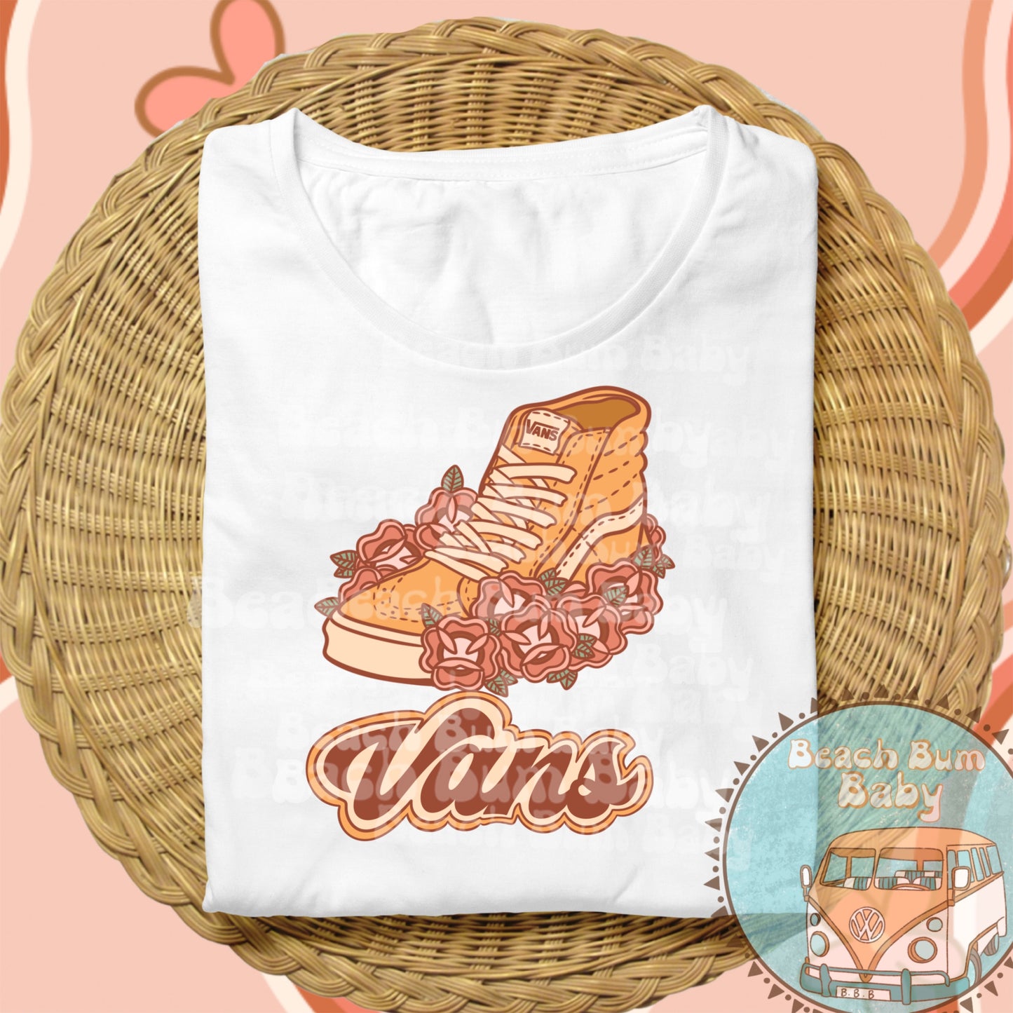 Floral skater logo PNG
