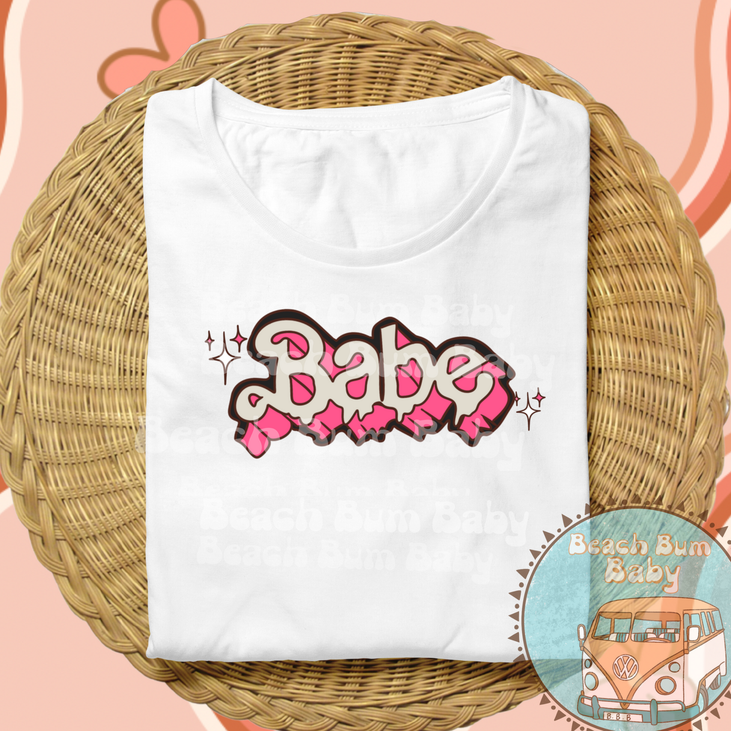 Hot pink BABE PNG