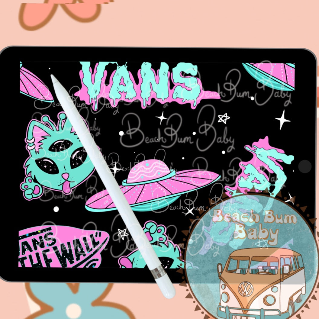 Skating logo in space