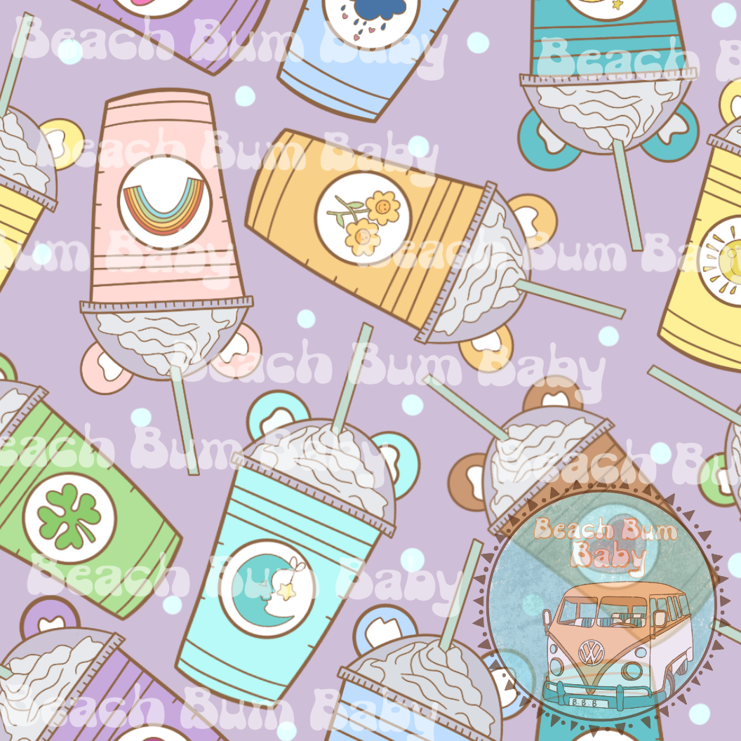 Caring bears coffees purple