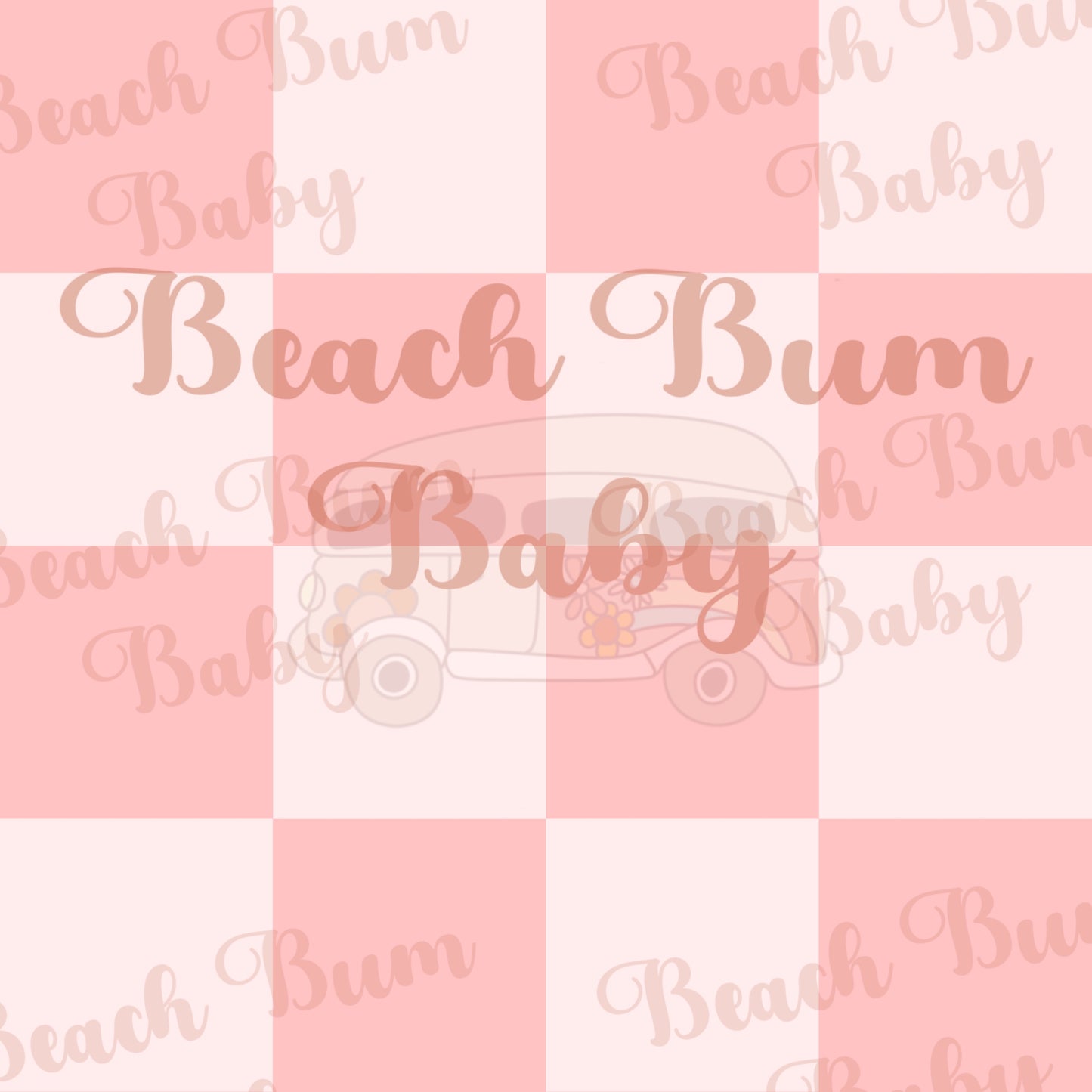 Pink checkered valentine coord