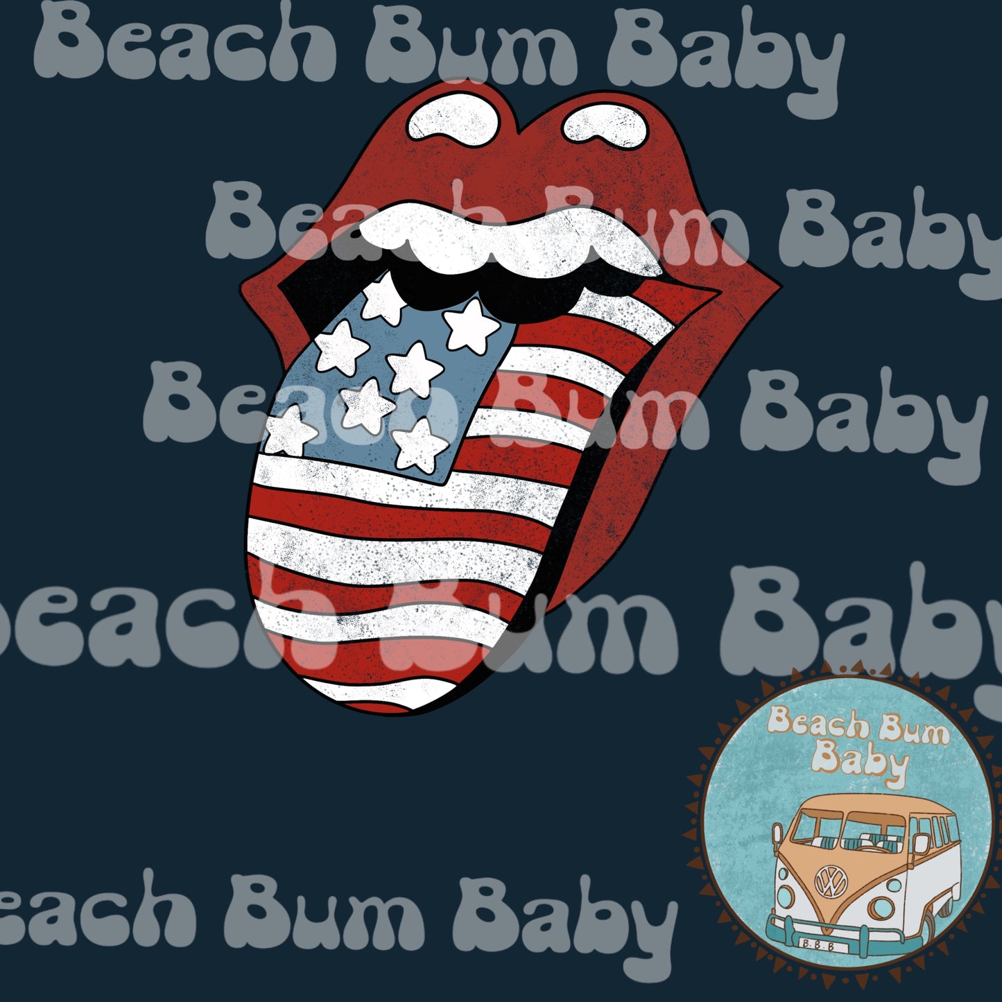 4th of July tongue PNG