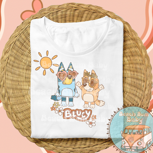 Spring blue dog png