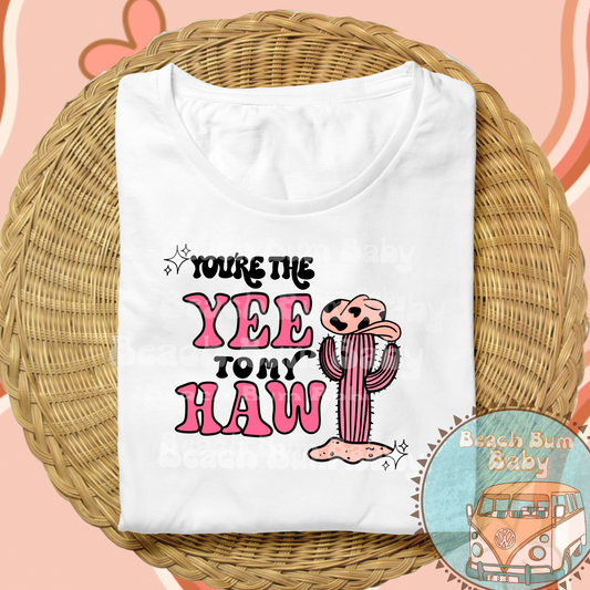You’re the Yee to my Haw PNG pink