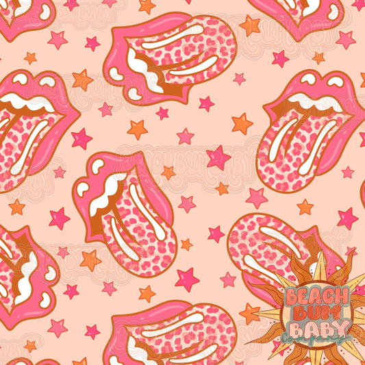 Pink cheetah tongues