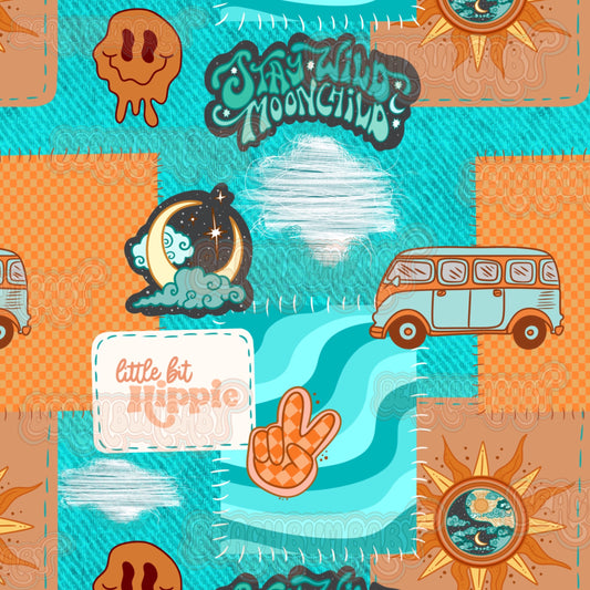 Moonchild blue patchwork