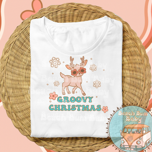 Groovy raindeer girl png