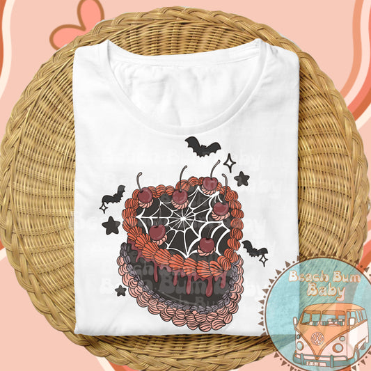 Spooky heart cake GIRLY PNG