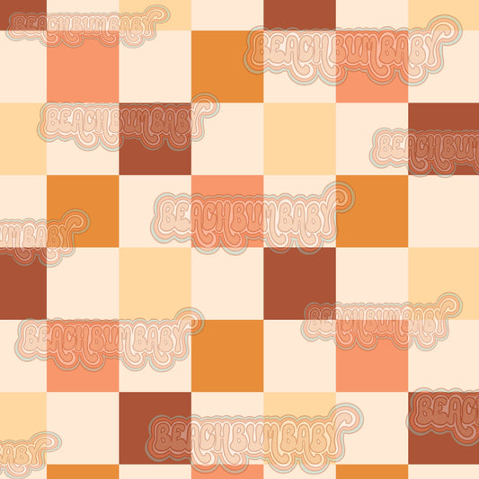Summer boho checkered coord Bbb #315