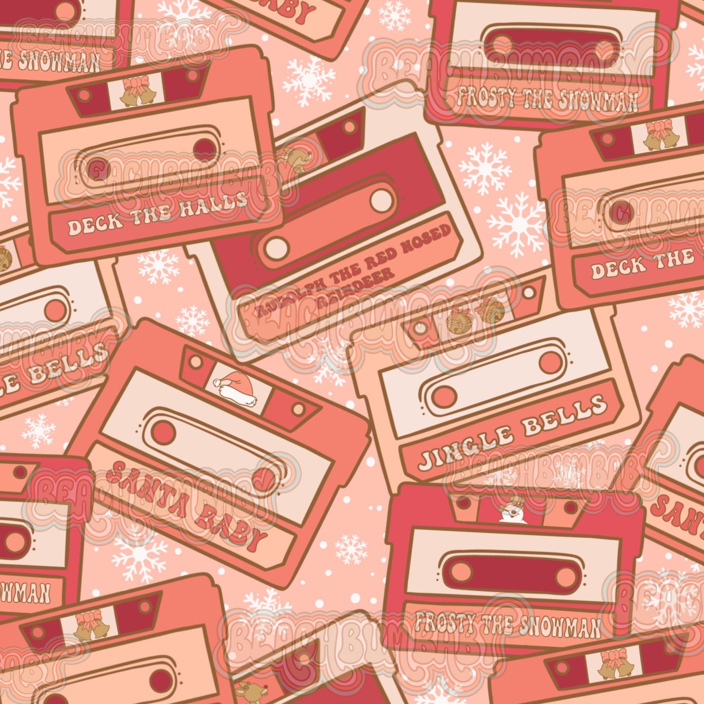 Christmas cassettes orange