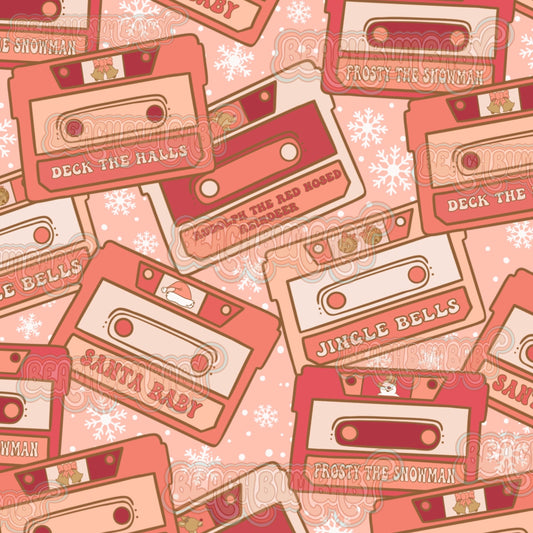 Christmas cassettes orange