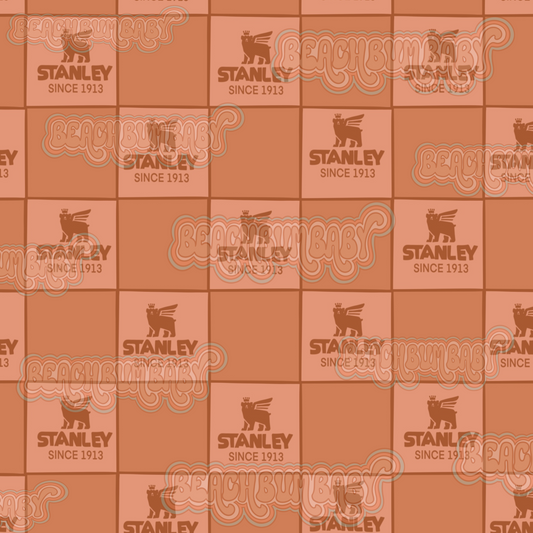 Tumblr cup checkered brown