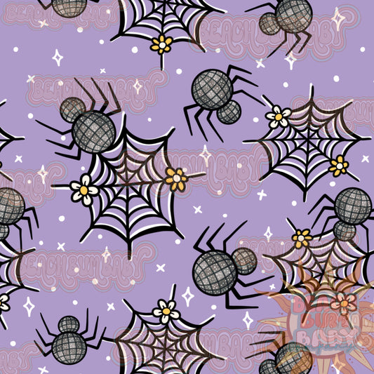 Purple disco spiders