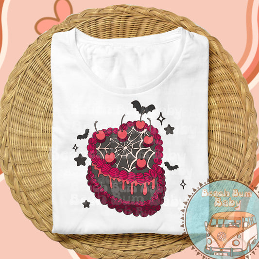 Spooky heart cake GIRLY PNG
