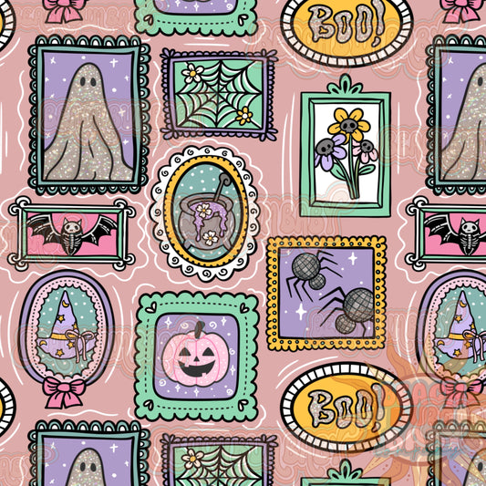 Groovy Pastel Halloween frames