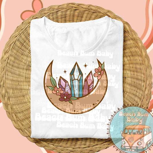 Crystal moon PNG