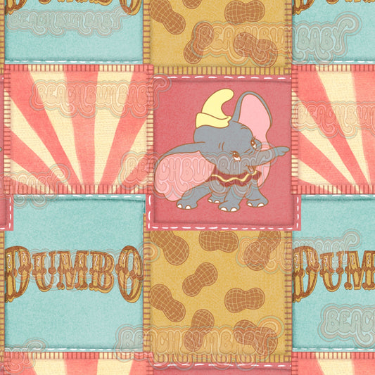 Circus elephant patchwork