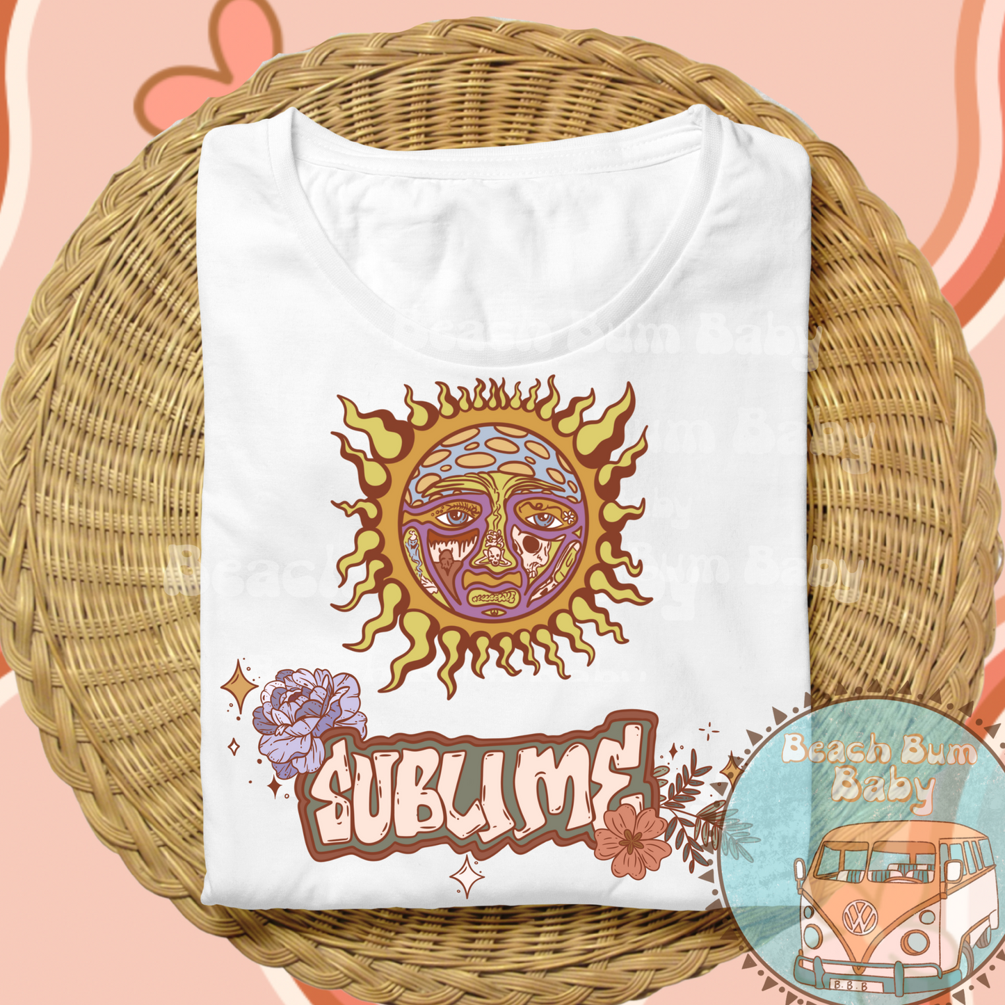 Floral sun band png