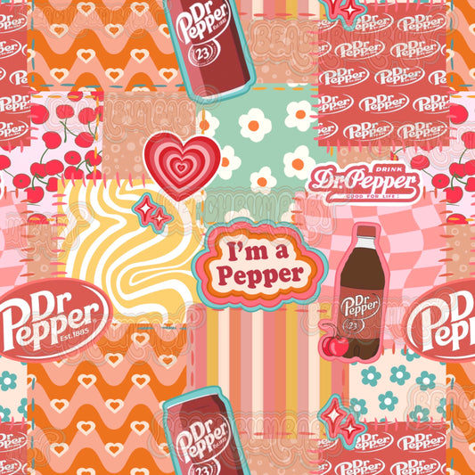 Dr Pepper patchwork