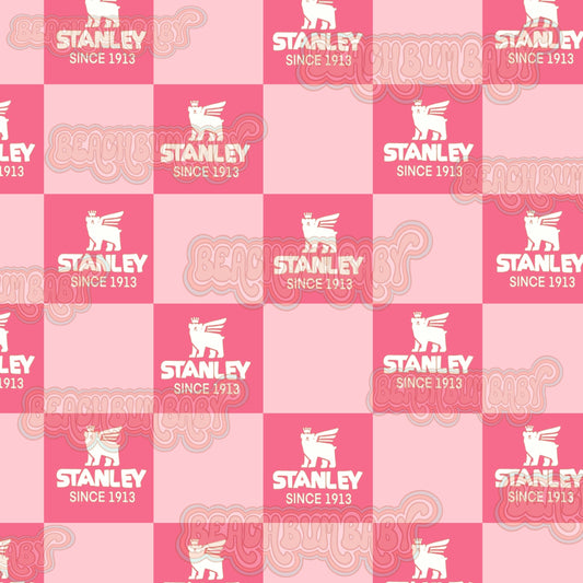 Tumblr cup checkered pink
