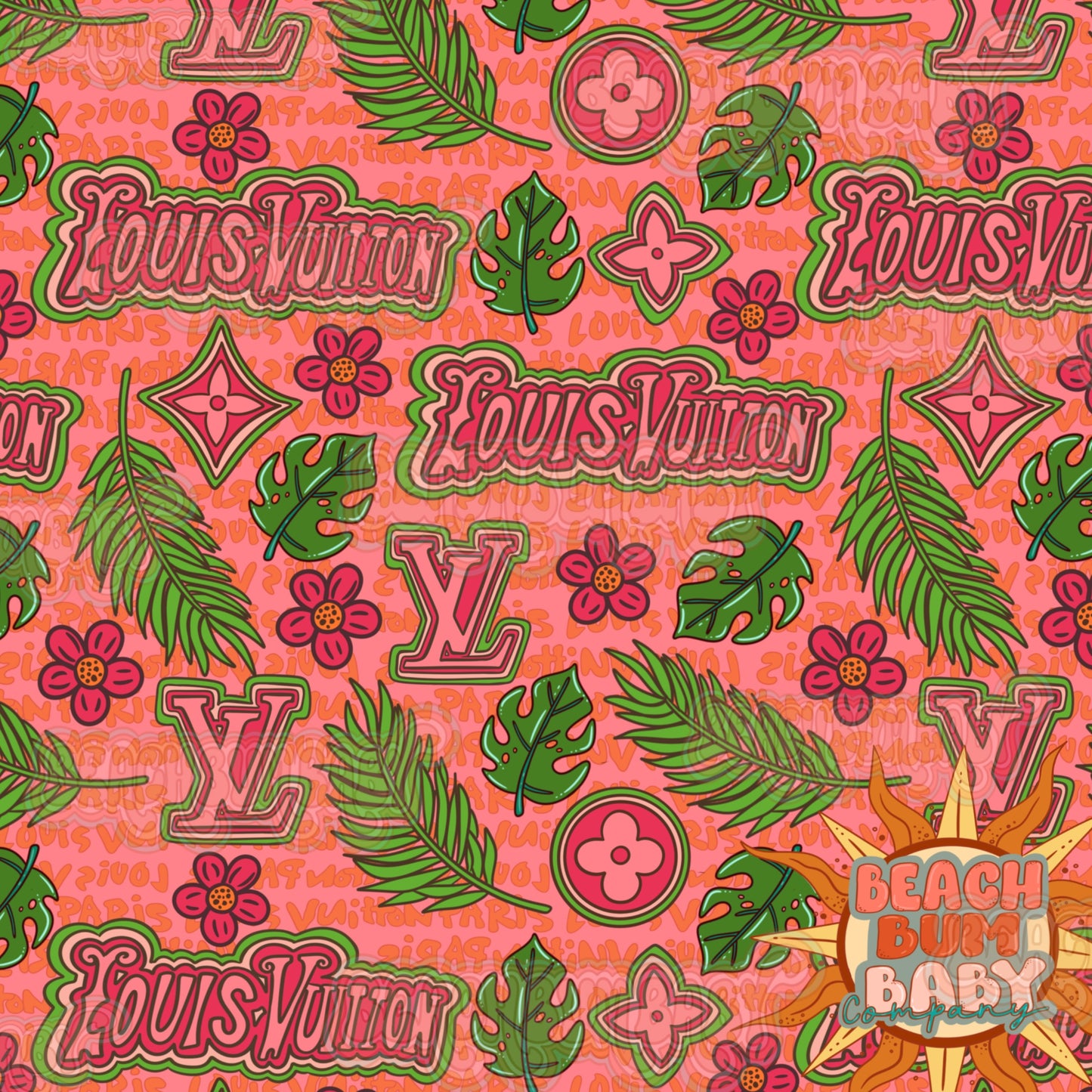 Boujee pink and green summer