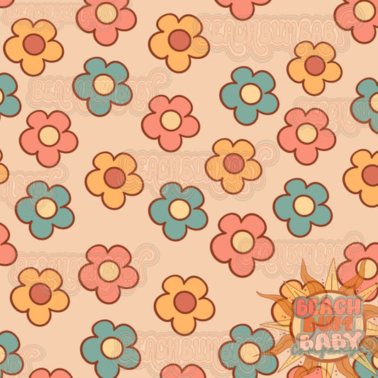 Groovy flowers mamas girl coord