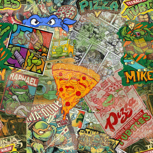 Vintage green turtles