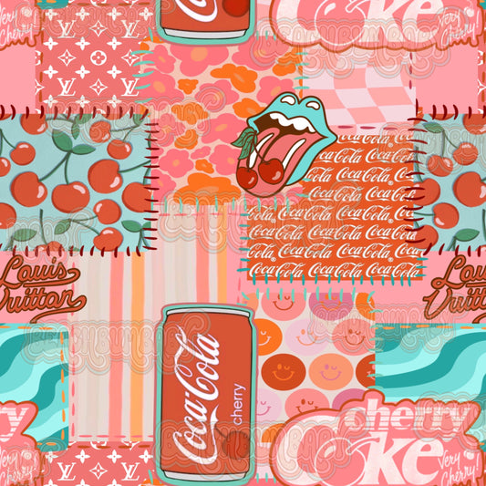 Cherry coke patchwork