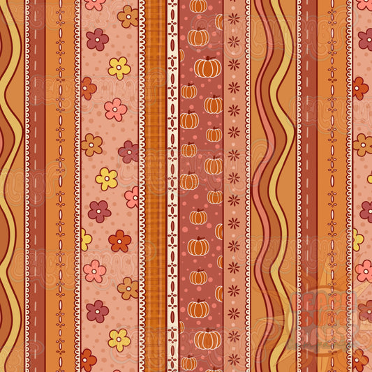 Groovy fall stripes