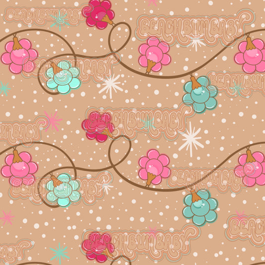 Groovy Christmas lights pink