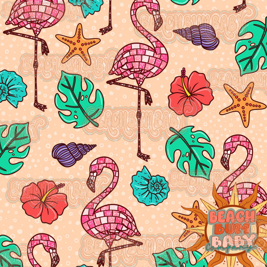 Disco Flamingos Bright