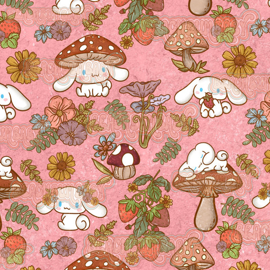 Spring cottagecore cinna pup pink