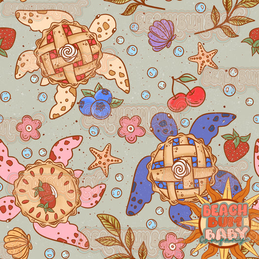 Desert pies sea turtles green