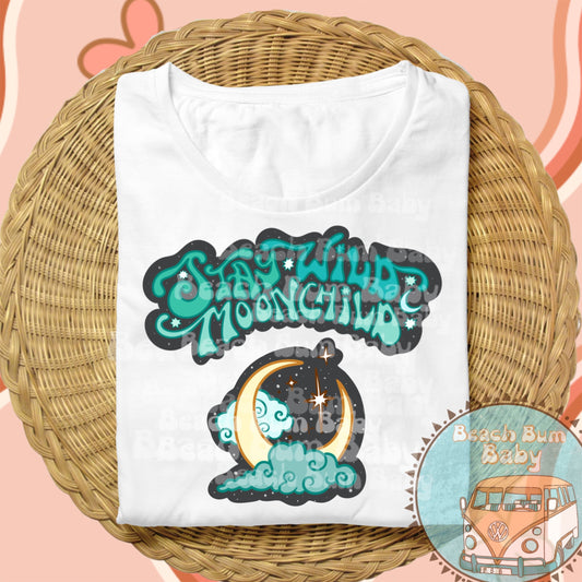 Stay wild moonchild blue png