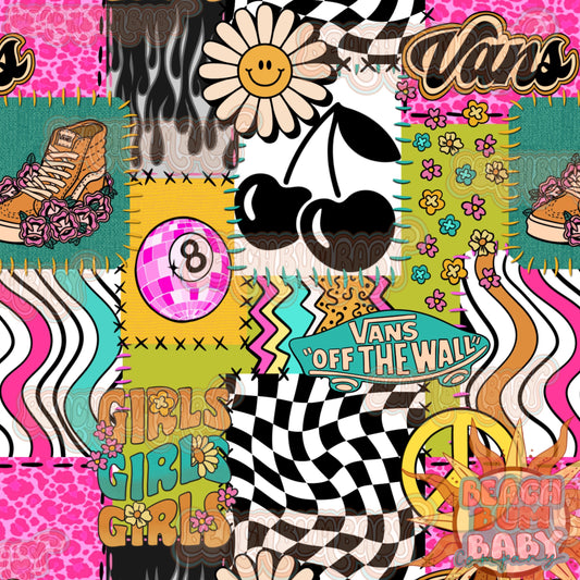 6/4 RESTOCK Funky retro vans patchwork