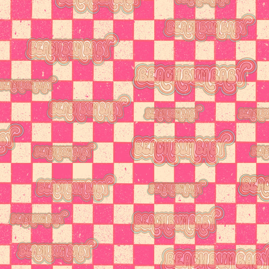 Hot pink checkered